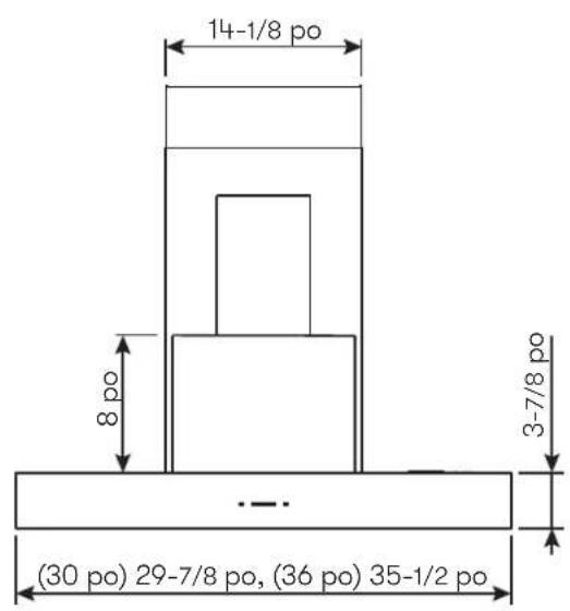 Zephyr ZRGM90BS - Spécifications de la hotte - 1