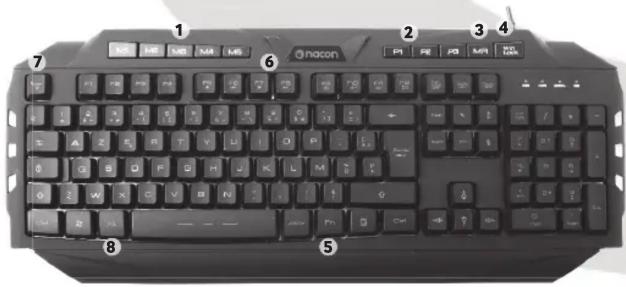 Nacon PCCL200BE - TOUCHES DE COMMANDE - 1