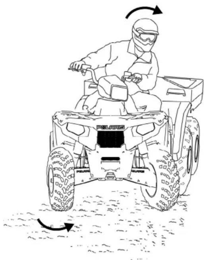 POLARIS Sportsman Big Boss 6×6 800 EF (2012) - Virage du vehicule - 1