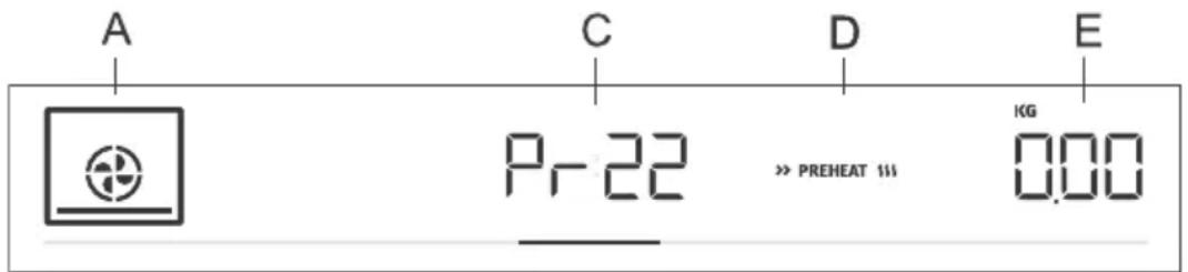 A C D E Pr-22 >> PREHEAT 111 0.00 KG