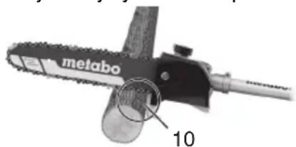METABO MAMS 25 - Yleiset työvaiheet, oksien sahaus - 1