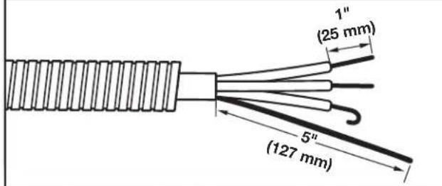 MAYTAG MED6230HW - Prepare el cable de 4 hilos para la conexión directa - 1