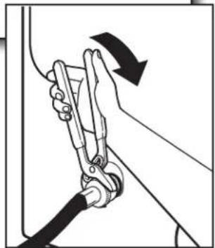 MAYTAG MED6230HW - Attach long hose to "Y" connector and tighten couplings - 3