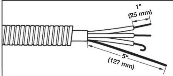 MAYTAG MED6230HW - Prepare your 4-wire cable for direct connection - 1