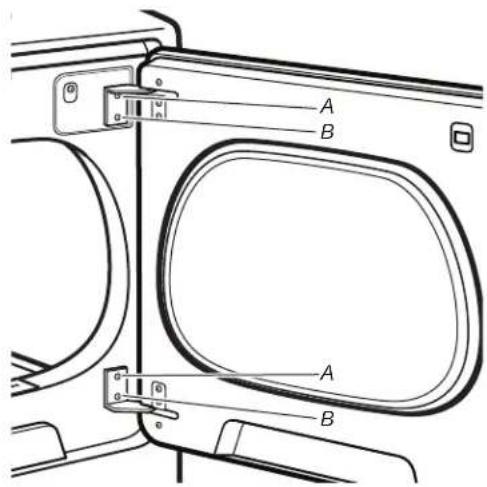 MAYTAG MED6230HW - Remove door from dryer cabinet: - 1