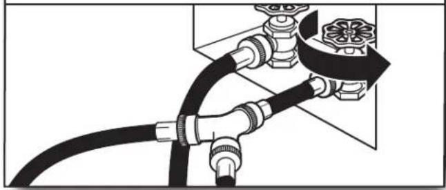 MAYTAG MGD6230RHW - Fixer le long tuyau au raccord en « Y » et serrer les raccords - 3