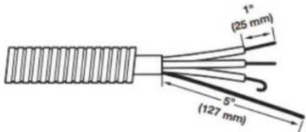 MAYTAG MGD4500MW - Préparer le cable à 4 fils pour un raccordement direct - 1