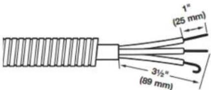 MAYTAG MGD4500MW - Préparer le cable à 3 fils pour un raccordement direct - 1