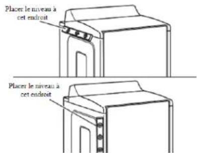 MAYTAG MGD4500MW - Réglage de l'aplomb de la secheuse - 3