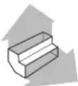 AMANA UXT5536AAS - 3^1/4 " x 10" (8.3 cm x 25.4 cm) Vent System - 1