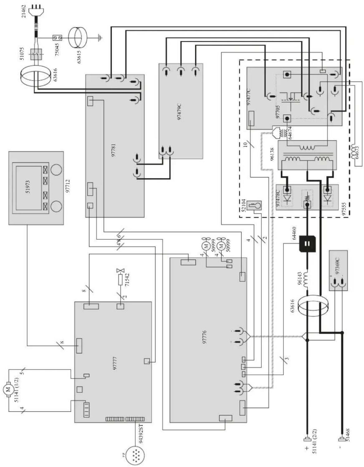 GYS Neopulse 220 C XL - CIRCUIT DIAGRAM / SCHALTPLAN / DIAGRAMA ELECTRICO / ЭЛЕКТРИЧЕСКАЯ СХЕМА / ELEKTRISCHE SCHEMA / SCEMA ELETTRICO - 1