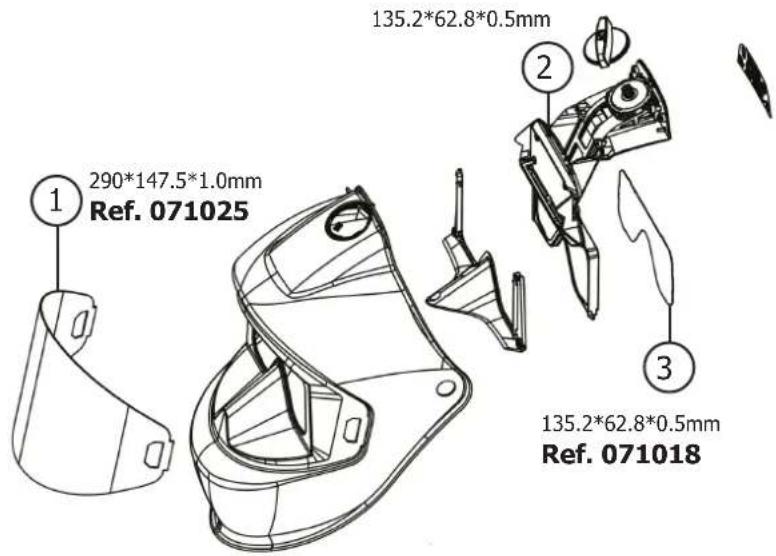 GYS LCD Gysmatic FlipFlap Goggle 3 - Legenda: - 1