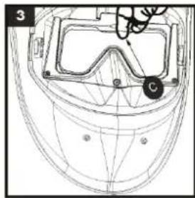 GYS LCD Gysmatic FlipFlap Goggle 3 - REPLACEMENT OF INSIDE AND OUTSIDE PROTECTIVE SCREENS - 3