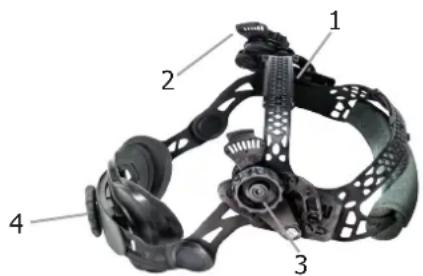 GYS LCD Gysmatic FlipFlap Goggle 3 - RÉGLAGE SERRE-TÊTE - 1