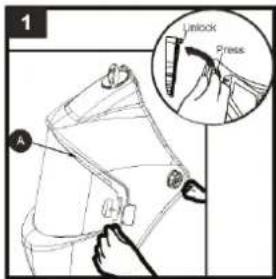 GYS LCD Gysmatic FlipFlap Goggle 3 - VERVANGING VAN DE INTERNE EN EXTERNE VEILIGHEIDSSCHERMEN - 1