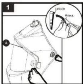 GYS LCD Gysmatic FlipFlap Goggle 3 - REEMPLAZO DE LAS PANTALLAS DE PROTECCIÓN INTERNAS Y EXTERNAS. - 1