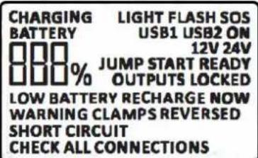 GYS Nomad Power PRO Truck - BESCHREIBUNG DES LCD-DISPLAYS ② - 1