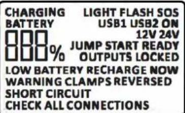 GYS Nomad Power PRO Truck - DESCRIPCION DE LA PANTALLA LCD ② - 1