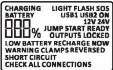 GYS Nomad Power PRO Truck - DESCRIPTION DE L'ECRAN LCD - 1