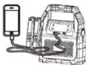 GYS Nomad Power PRO Truck - AnIeitung zum Laden eines Handys oder Tablets - 1