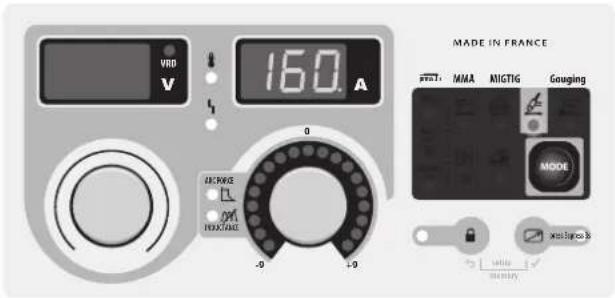 GYS Exatig HF - Regolazione dell'evanescenza (downslope): - 1