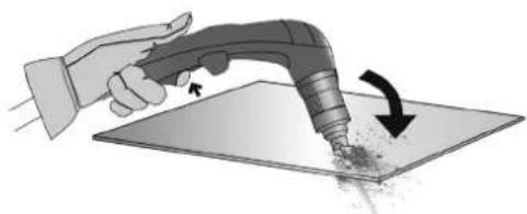 GYS Cutter 70 CT - START CUTTING INSIDE THE METAL SHEET: - 2
