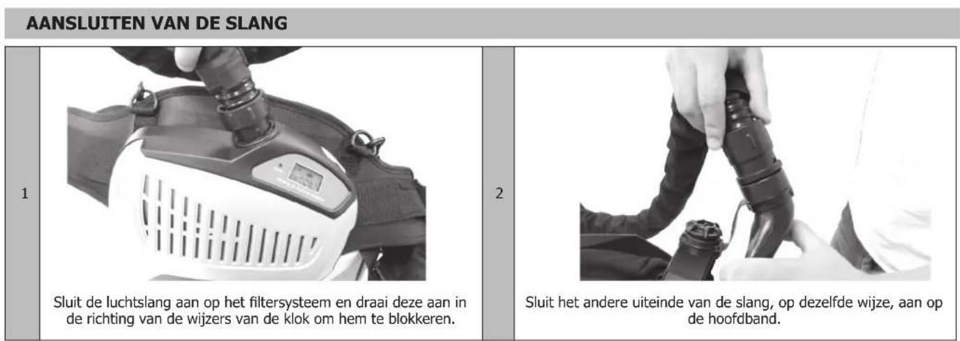 GYS Gysmatic 913 G - BEVESTIGING VAN HET FILTERSYSTEEM OP DE RIEM - 8