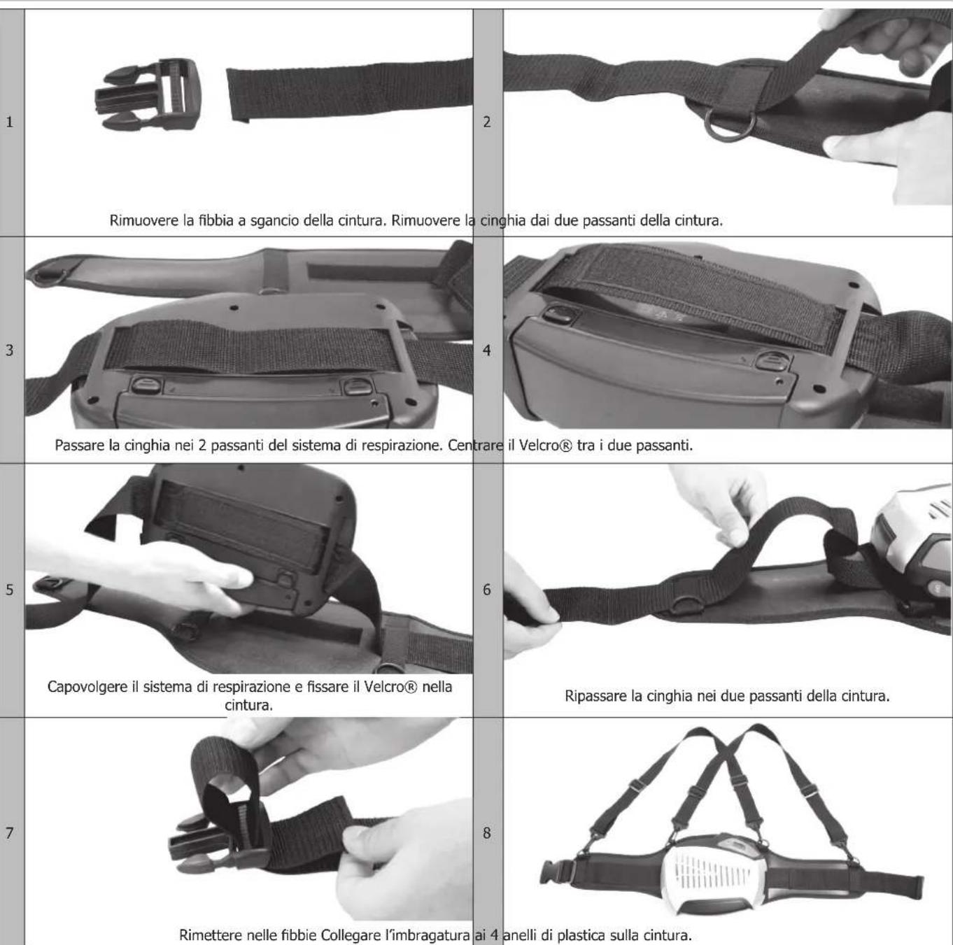 GYS Gysmatic 913 G - FISSAGGIO DEL SISTEMA RESPIRATORIO NELLA CINTURA - 1