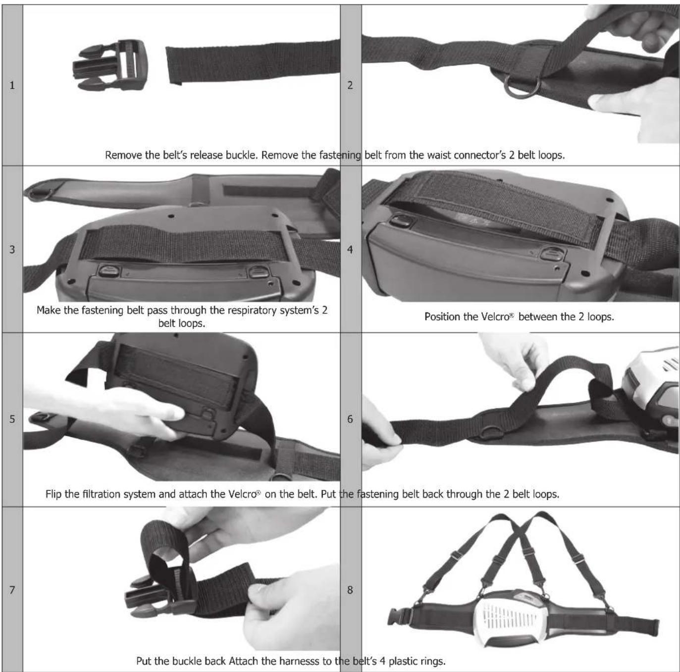 GYS Gysmatic 913 G - FIXING THE RESPIRATORY SYSTEM ON THE BELT - 1
