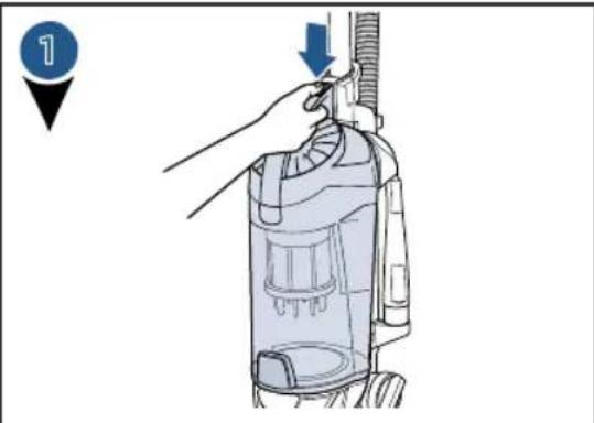 BISSELL PetHairEraser 1941N - Limpieza y cambio del filtró posterior al motor - 2
