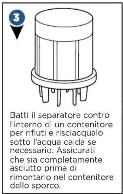 BISSELL PetHairEraser 1941N - Pulizia del separatore ciclonico interno - 3