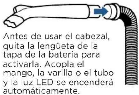 BISSELL PetHairEraser 1941N - Cabezal para huecos con luz LED - 2