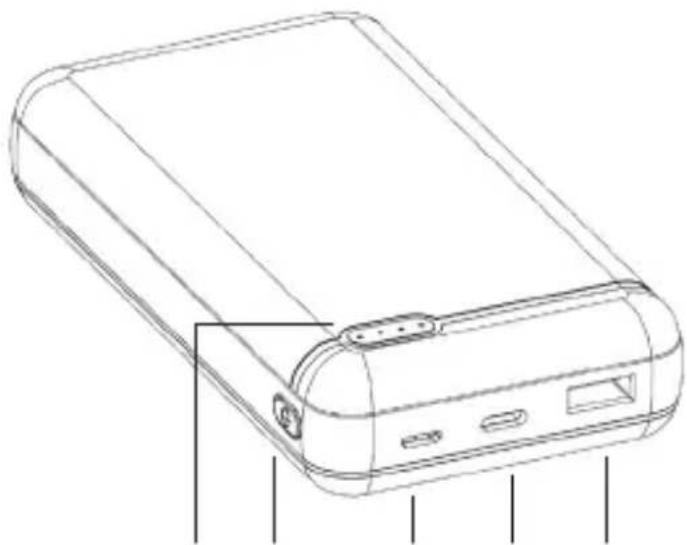 INTENSO XS20000 - A keszülék atttekintése - 1
