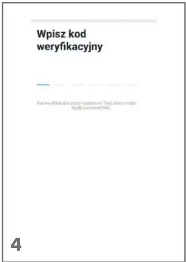 Wpisz kod weryfikacyjny Kod weryfikacyjny został wystakonyką: Tawdą ad iego o-mail: Wydką zoniewośc(Śkąt) 4