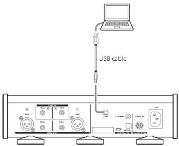 TEAC UD505X - Connect this unit to the computer using a USB cable. - 1