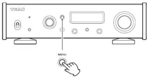 TEAC UD505X - When you are done changing settings, press the MENU button to show the input source status again. - 1