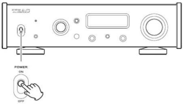 TEAC UD505X - Basculez l'interrupteur d'alimentation POWER en position ON pour allumer I'unité. - 1