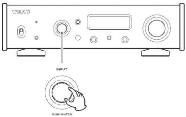 TEAC UD505X - Gire el mando INPUT para selectionar la fuente de entrada. - 1