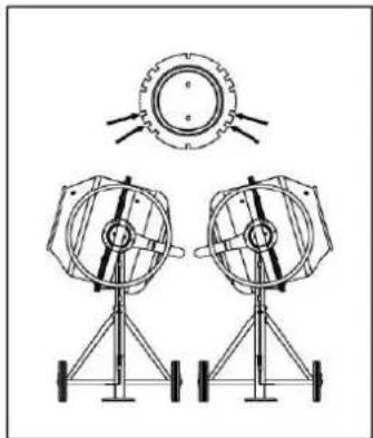 Zipper ZIBTM180 - The connection of the machine to the electric power supply and the following checks have to be carried out by a respectively trained electrician only! - 1