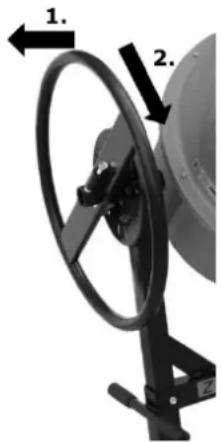 Zipper ZIBTM130 - Swiveling the drum: - 2