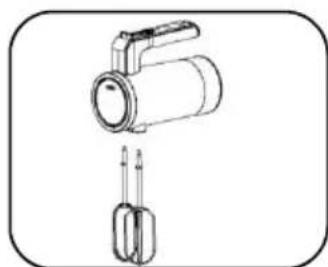 KALORIK HM 47251 R - Para insertar los accesorios: - 2