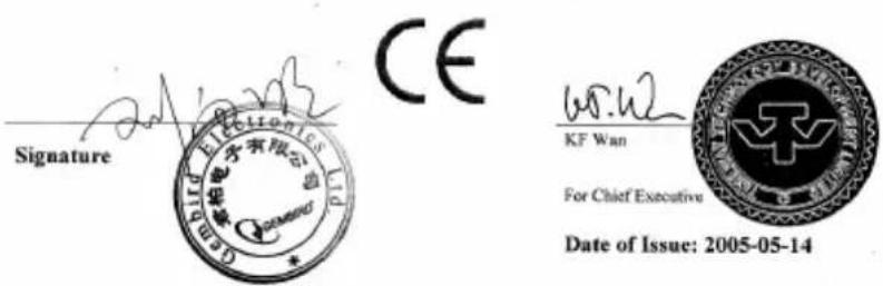 Gembird CMS421 - EC DECLARATION OF CONFORMITY - 1