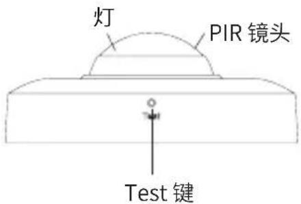 灯 PIR 镜头 Test 键