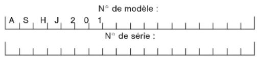 Snow Joe ASHJ201 - Numéro de schéma et de série - 1