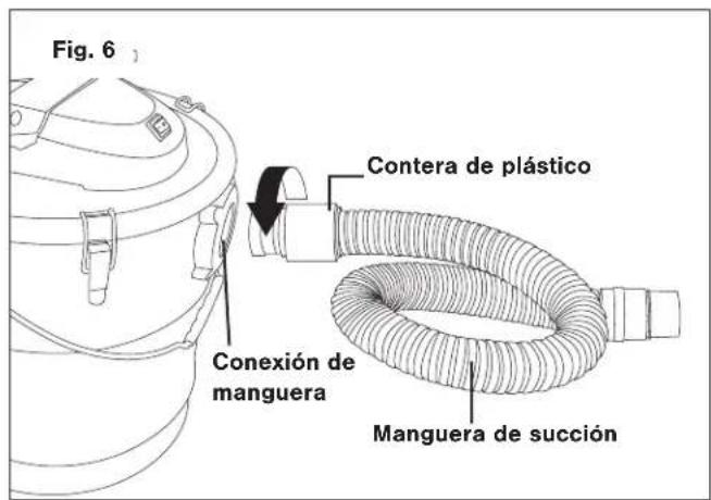 Snow Joe ASHJ201 - Colocacion de la manguera de succion y tubo - 1