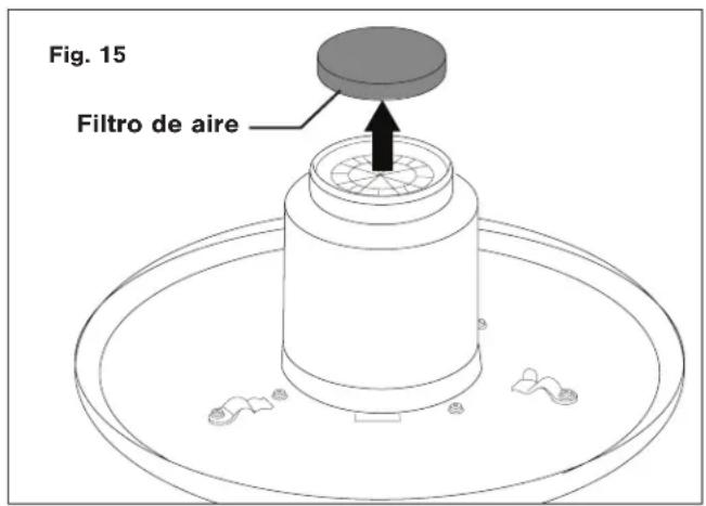Snow Joe ASHJ201 - Limpieza del filtró de aire - 1