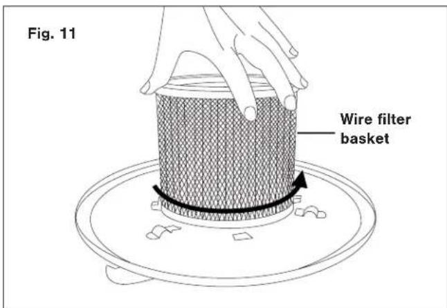 Snow Joe ASHJ201 - Clean the Wire Filter Basket and Pleated Filter - 1