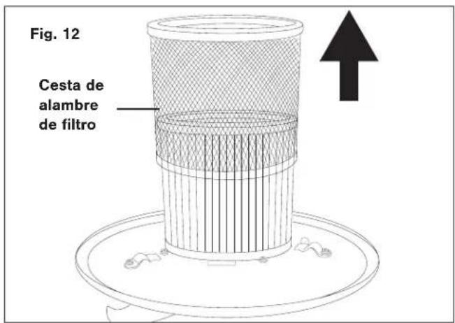 Snow Joe ASHJ201 - Limpieza de la cesta de alambre de filtro y filtro pledado - 2