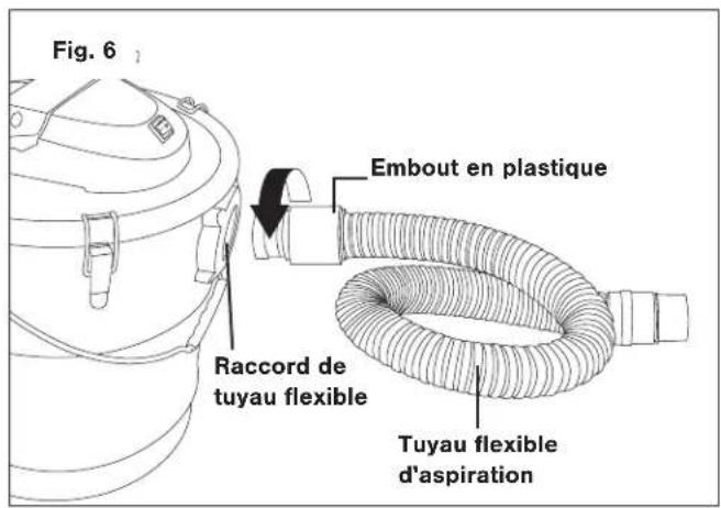 Snow Joe ASHJ201 - Raccordement du tuyau flexible d'aspiration et du tube d'aspiration - 1