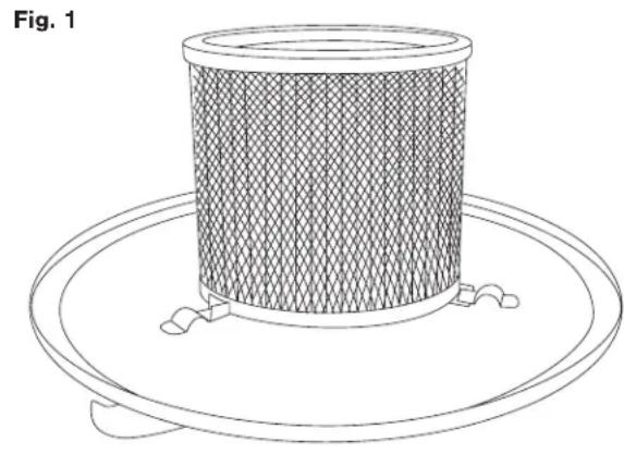 Snow Joe ASHJ201 - Insertion du préfiltre - 1